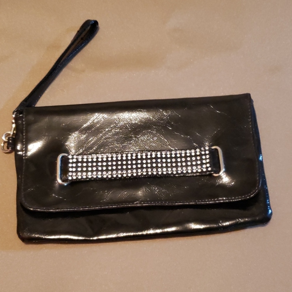 Clutch/Wristlet Black Patton Leather